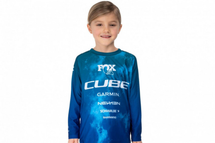 Koszulka rowerowa Cube 12653 MTB Jersey ROOKIE X Actionteam L/S Jr