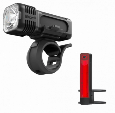 Lampka rowerowa Knog 13384 Blinder Pro 400 + Plus tył zestaw